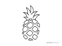 Ausmalbild-Malvorlage-Ananas-001-MS